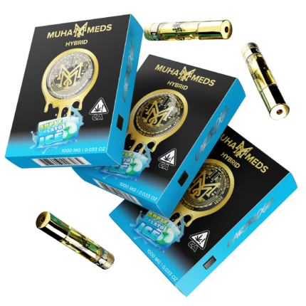 Buy Apple Gelato Ice 1000MG Muha Meds Cartridge Online