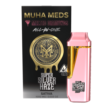 Silver Haze Muha Meds Melted Diamonds Carts 1000mg